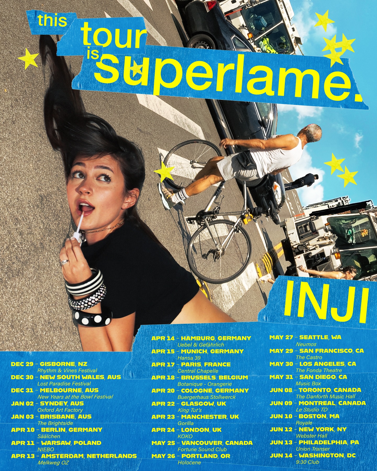 INJI This Tour Is Superlame Tour Poster 2026